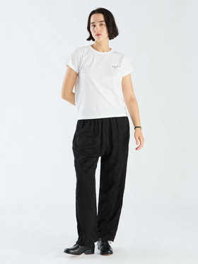 FEMME ウィメンズ ロゴ プリント コットン 半袖 Tシャツ "Brando" ホワイト