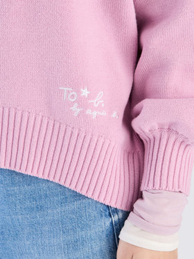 To b. by agnès b. 【Outlet】ソフトニット プルオーバー ピンク