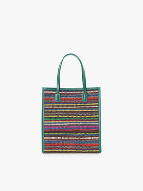 VOYAGE ウィメンズ バッグ＆ウォレット ラフィア スモール トートバッグ (WAX35-01) グリーン