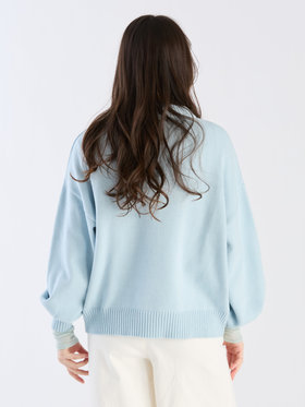 To b. by agnès b. 【Outlet】ソフトニット プルオーバー ライトブルー