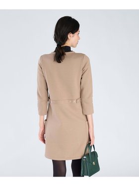 FEMME ウィメンズ オーガニックコットン メルトン 七分袖 カーディガンプレッション ”Robe” ベージュ