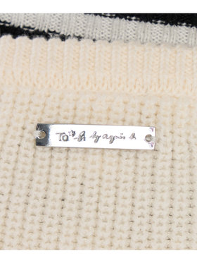 To b. by agnès b. コットン サイドリボン ベスト ホワイト