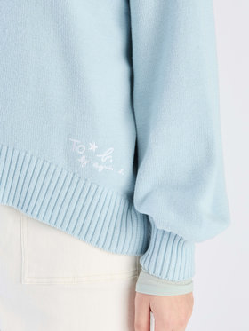 To b. by agnès b. 【Outlet】ソフトニット プルオーバー ライトブルー