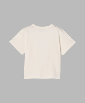 ENFANT ユニセックス キッズ "b." ロゴ スター コットン 半袖 Tシャツ "Domi" ホワイト