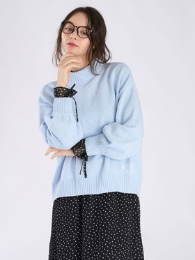 To b. by agnès b. ソフトニット プルオーバー ブルー系その他