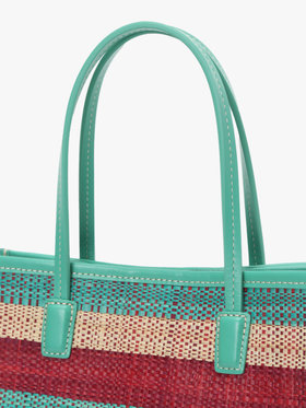 VOYAGE ウィメンズ バッグ＆ウォレット ラフィア スモール トートバッグ (WAX35-01) グリーン
