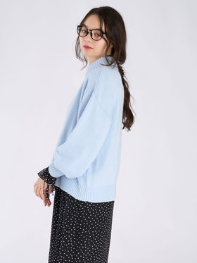 To b. by agnès b. ソフトニット プルオーバー ブルー系その他