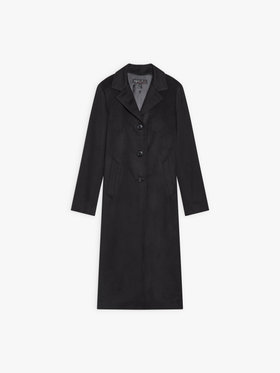 FEMME ウィメンズ カシミヤ ロング チェスターコート "North" ブラック