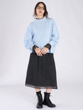 To b. by agnès b. ソフトニット プルオーバー ブルー系その他