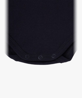 ENFANT ベビー ベビー "b." ロゴ コットン 長袖 コンビネゾン ブラック