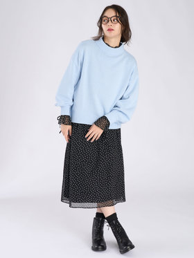 To b. by agnès b. ソフトニット プルオーバー ブルー系その他