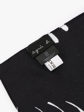 HOMME メンズ 【Outlet】AP45 FOULARD スカーフ ブラック