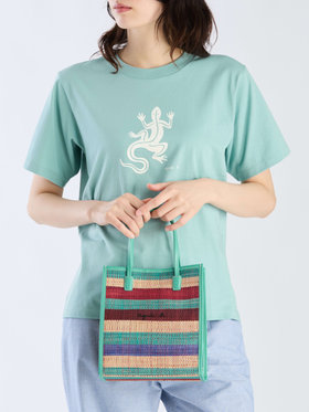 VOYAGE ウィメンズ バッグ＆ウォレット ラフィア スモール トートバッグ (WAX35-01) グリーン