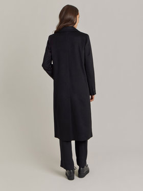 FEMME ウィメンズ カシミヤ ロング チェスターコート "North" ブラック