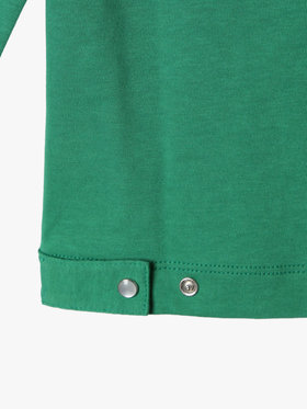 ENFANT ユニセックス キッズ コットン 長袖 カーディガンプレッション グリーン