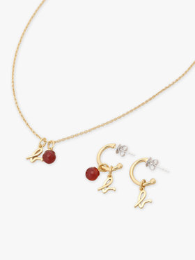 FEMME ウィメンズ ストーンネックレス ”Red Agate” レッド