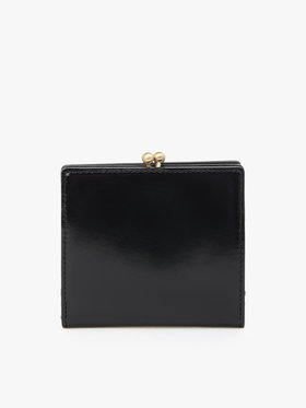 VOYAGE ウィメンズ バッグ＆ウォレット ガラスレザー 二つ折り ウォレット ”Gloria” XAW05-01 ブラック