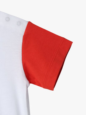 ENFANT ベビー ベビー ロゴ プリント コットン 半袖 Tシャツ ホワイト