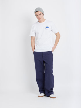 FEMME ウィメンズ オーガニックコットン プリント 半袖 アーティスト Tシャツ ”Sylvain Couzinet-Jacques” ホワイト