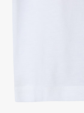 ENFANT ベビー ベビー ロゴ プリント コットン 半袖 Tシャツ ホワイト