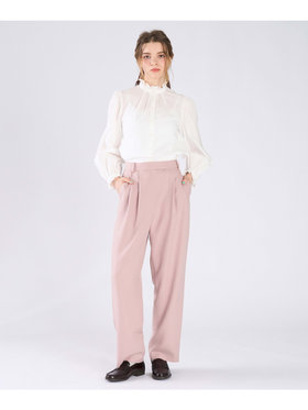 To b. by agnès b. コットンローン フリルカラー ブラウス ホワイト