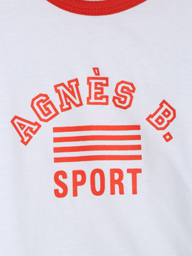 ENFANT ベビー ベビー ロゴ プリント コットン 半袖 Tシャツ ホワイト