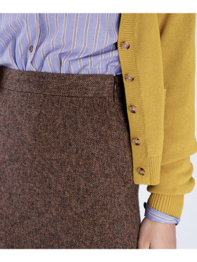 To b. by agnès b. 【Outlet】コットン ツイード ミニスカート ブラウン