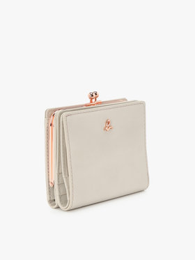 VOYAGE ウィメンズ バッグ＆ウォレット ガラスレザー 二つ折り ウォレット ”Gloria” XAW05-01 ベージュ