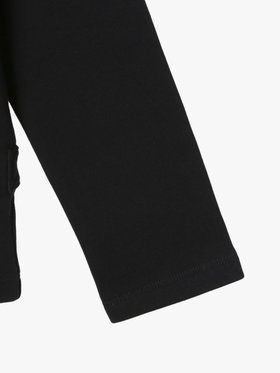 ENFANT ユニセックス キッズ コットン メルトン 長袖 カーディガンプレッション ブラック