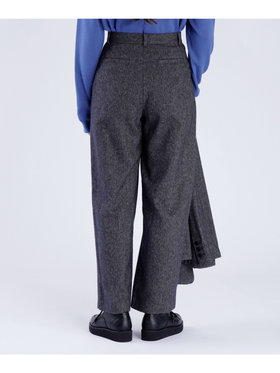 To b. by agnès b. 【Outlet】コットン ツイード パンツ ブラック