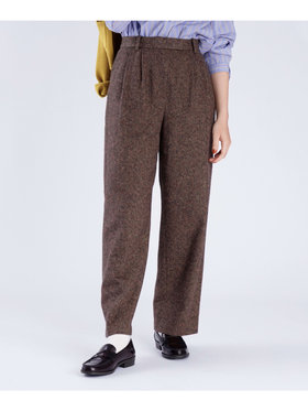 To b. by agnès b. 【Outlet】コットン ツイード パンツ ブラウン
