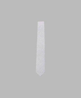 HOMME メンズ メンズ ストライプ コットン ネクタイ "Uliel" ブルー