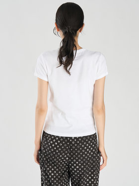 FEMME ウィメンズ コットン 半袖Tシャツ "Be Top" ホワイト