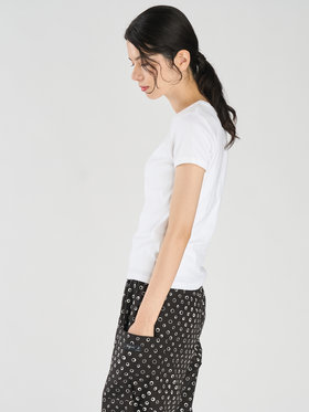 FEMME ウィメンズ コットン 半袖Tシャツ "Be Top" ホワイト