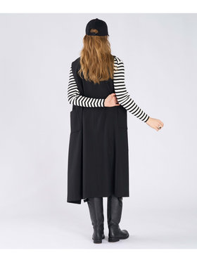 To b. by agnès b. ダブルブレスト ジレ ワンピース ブラック