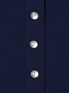 ENFANT ユニセックス キッズ コットン メルトン 長袖 カーディガンプレッション ネイビー