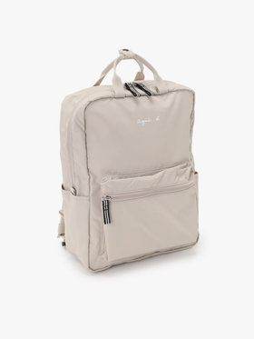 ENFANT ユニセックス キッズ ロゴ リュックサック ベージュ