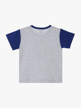 ENFANT ベビー ベビー ロゴ プリント コットン 半袖 Tシャツ グレー