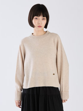 To b. by agnès b. 【Outlet】ウール リブカフス ニット プルオーバー ホワイト