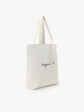 VOYAGE ウィメンズ バッグ＆ウォレット ロゴ コットン リバーシブル トートバッグ ”Paulette” YAS18-01 ホワイト