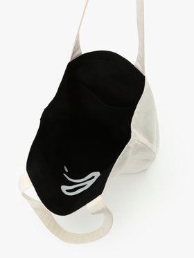 VOYAGE ウィメンズ バッグ＆ウォレット ロゴ コットン リバーシブル トートバッグ ”Paulette” YAS18-01 ホワイト