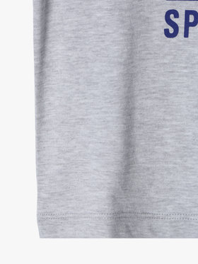 ENFANT ベビー ベビー ロゴ プリント コットン 半袖 Tシャツ グレー