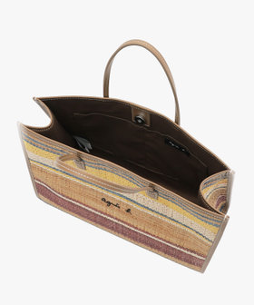 VOYAGE ウィメンズ バッグ＆ウォレット ラフィア ミディアム トートバッグ WAX35-02 ブラウン系その他