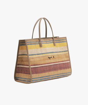 VOYAGE ウィメンズ バッグ＆ウォレット ラフィア ミディアム トートバッグ WAX35-02 ブラウン系その他