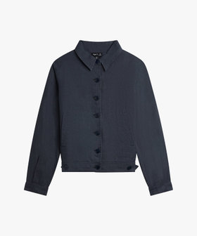 FEMME ウィメンズ リネン 長袖 ジャケット "Deleuze" グレー