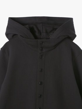 HOMME メンズ メンズ オーガニックコットン メルトン カーディガンプレッション ”Yvan” ブラック