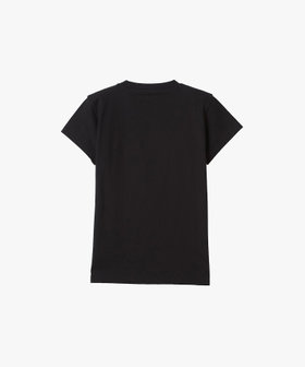 FEMME ウィメンズ "b."ロゴ オーガニックコットン 半袖 Tシャツ "Pulp" ブラック