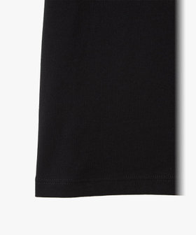 FEMME ウィメンズ "b."ロゴ オーガニックコットン 半袖 Tシャツ "Pulp" ブラック