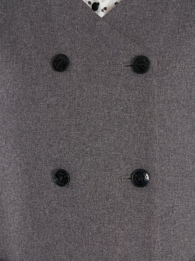 To b. by agnès b. ダブルブレスト ジレ ワンピース グレー