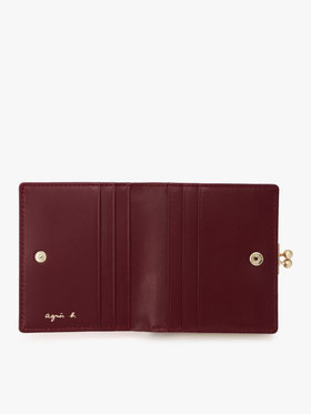 VOYAGE ウィメンズ バッグ＆ウォレット ガラスレザー 二つ折り ウォレット ”Gloria” XAW05-01 レッド系その他